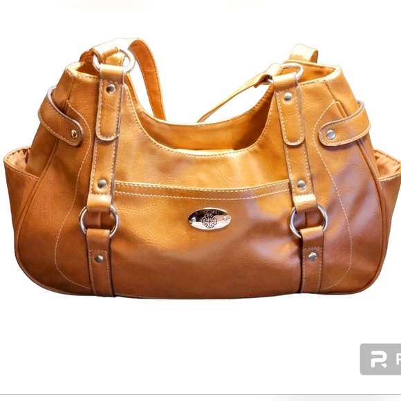 Treviso brown leather shoulder bag - Picture 1 of 8